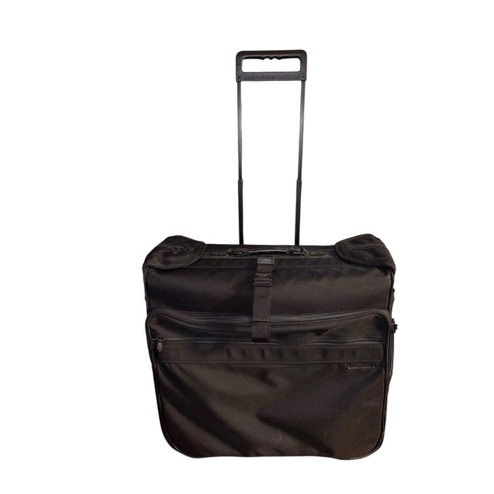 Briggs & Riley Black Ballistic Nylon 20” Compact Wheeled Garment Bag
